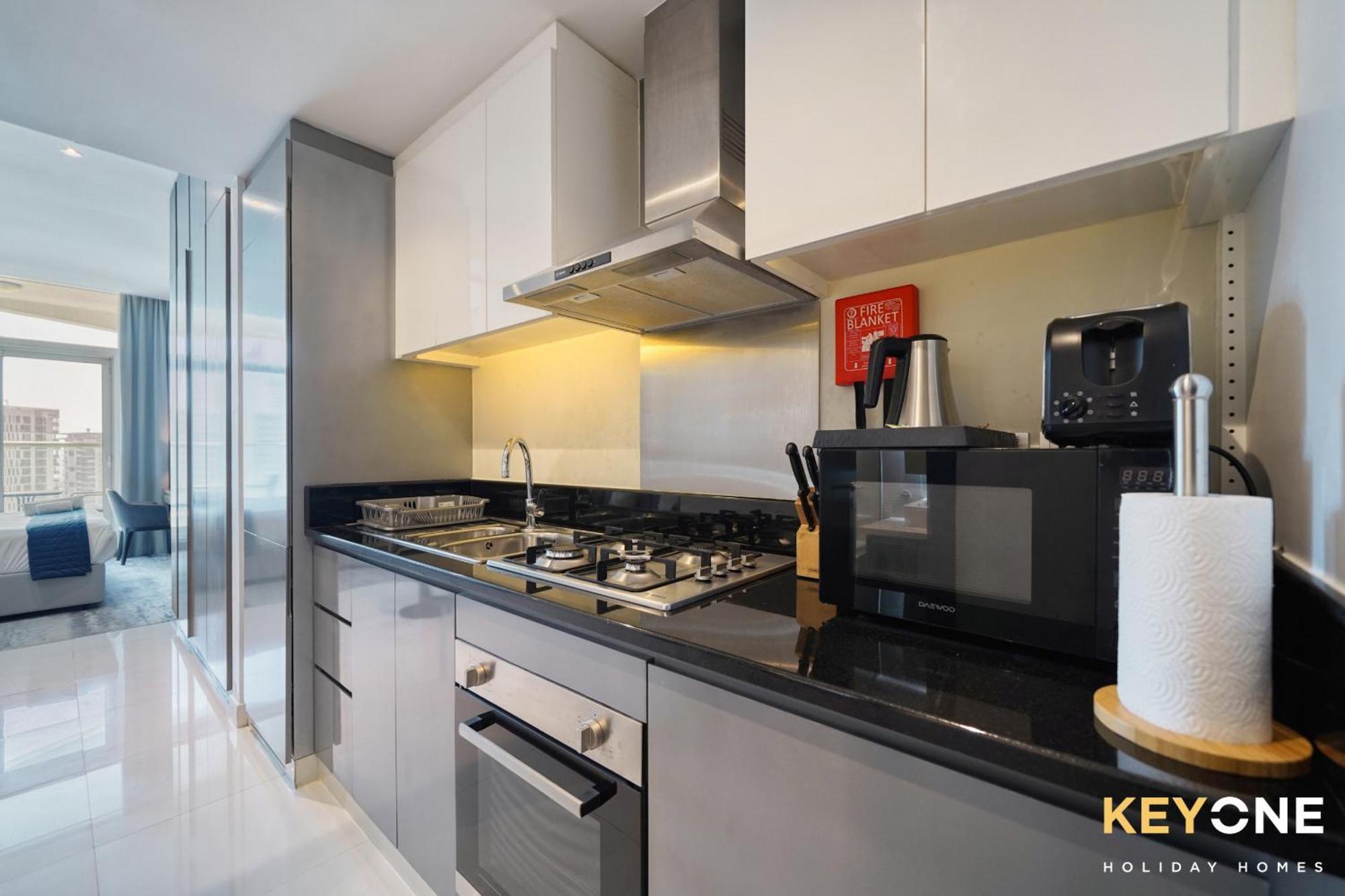 Sleek Studio In Prive With Stunning Canal View Dubaj Exteriér fotografie